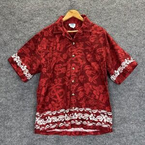 Vintage Florida State Seminoles Shirt Mens Medium Red NCAA Football Hawaiian